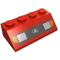 Slope 45° 2 x 4 with Headlight Print