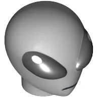 Minifig Head Special, Alien with Large Black Eyes Print