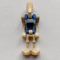 Battle Droid Pilot, Blue Torso with Tan Print, Two Bent Arms