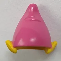 Hat, Elf Ears with Dark Pink Hat Print