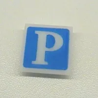 Light Sign 2 x 2 Clip on Back with Parking Print