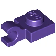 Plate Special 1 x 1 with Clip Horizontal [Thick Open O Clip]