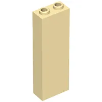 Brick 1 x 2 x 5 with Blocked Open Studs and Bottom Stud Holder with Asymmetric Ridges