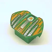 Brick Curved 2 x 2 x 1 with Wings and Scratch Print