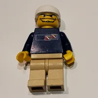 Skateboarder, Dark Blue, White Helmet