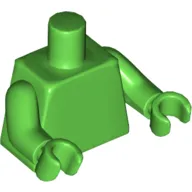 Torso, Bright Green Arms and Hands [Plain]