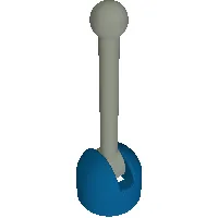 Lever Small Base with Light Gray Lever