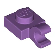 Plate Special 1 x 1 with Clip Horizontal [Thick Open O Clip]