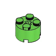 Brick Round 2 x 2 with Axle Hole