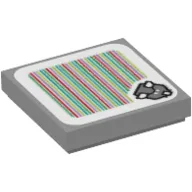 Tile 2 x 2 with Reznor and Barcode Print (Sticker)