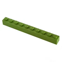 Modulex Brick 1 x 10 with M on Stud