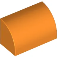 Brick Curved 1 x 2 x 1 No Studs
