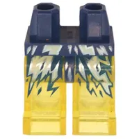 Hips and Trans-Yellow Legs with Azure, Yellow, Dark Blue Lightning print