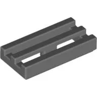 Tile Special 1 x 2 Grille with Bottom Groove