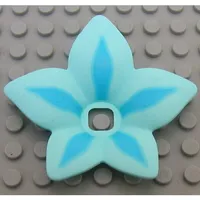 Clikits Icon Accent, Flower 6 x 6 x 2/3 with Sky Blue Petals Print