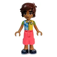 Leo - Colored Top, Coral Pants