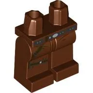 Hips and Reddish Brown Legs Dark Brown Belt, Straps print