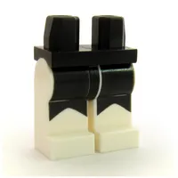 Hips and White Legs with Black Lapels Print