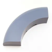 Brick Round Corner 5 x 5 x 1 Curved, Bottom Cut Outs, No Studs, 7 Bottom Tubes