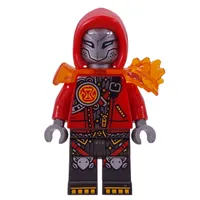 Cooper, Red Hood, Trans-Orange Shoulder Armor