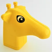 Duplo Animal Brick 2 x 2 Giraffe Head with Black Eyes, White Pupils print