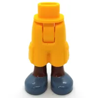 Minidoll Hips and Cargo Pants with Reddish Brown Legs and Sand Blue Sandals Print [Thick Hinge]