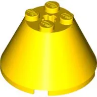 Cone 4 x 4 x 2, Axle Hole [Plain]