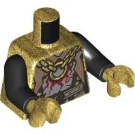 Torso, Silver Armor, Gold Chain, Dark Tan Bet, Cape print, Black Arms, Pearl Gold Hands