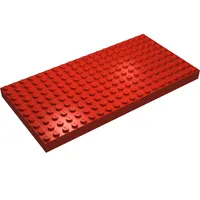 Brick 10 x 20 with Bottom Tubes in single row around edge, with '+' Cross Support