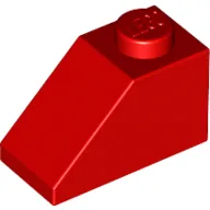Brick Sloped 45° 2 x 1 with Bottom Pin