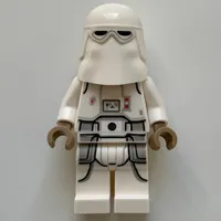 Snowtrooper, White Hips, Printed Legs, Dark Tan Hands (3626cpr1587 Head)