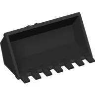 Construction Vehicle Bucket 3 x 6 with 7 Hinge Teeth