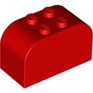Brick Curved 2 x 4 x 2 Double [Plain]