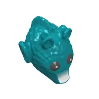 Minifig Head Special, Rodian with Black Eyes Print (Greedo)