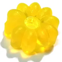 Clikits Icon, Flower 2 x 2 Small, 10 Petals with Hole [Frosted]