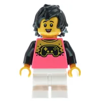 Boy, Coral Jacket, Medium White Legs,