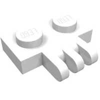 Hinge Plate 1 x 2 with 3 Fingers On Side