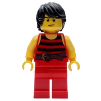 Pirate - Red Stripes, Red Legs, Brown Crow's Feet