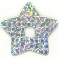 Clikits Icon Accent, Star 4 3/4 x 4 3/4 with Pixelated Holographic Pattern