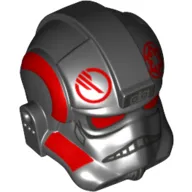 Helmet AT-AT / Tie Pilot, Red Inferno Squad Agent Print
