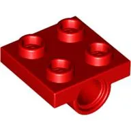Plate Special 2 x 2 with 1 Pin Hole [Split Underside Ribs]