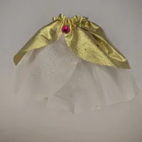 Belville, Skirt, Long, Sheer with Golden Layer and Pink Jewel