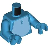 Torso, Bright Light Fur Chest print, Dark Azure Arms and Hands