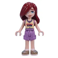 Paisley - Bright Light Yellow Top, Medium Lavender Skirt