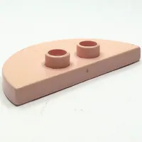 Duplo Plate 2 x 4 x 1/3 Half Circle with 2 Studs [Thin]