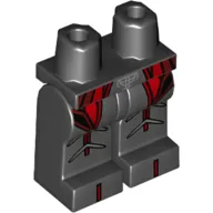 Hips and Black Legs with Red/Dark Red Robe, Silver Knee Caps, Belt Buckle print