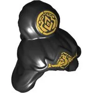 Hair, High Bun, with Gold Tiara, Medallion print