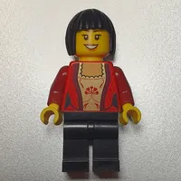 Woman, Corset, Black Legs, Black Hair