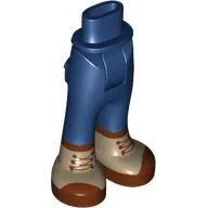 Minidoll Hips and Trousers with Back Pockets with Reddish Brown Boots print