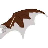 Creature Body Part, Dragon Wing 19 x 11 with Marbled Trans-Brown Pattern